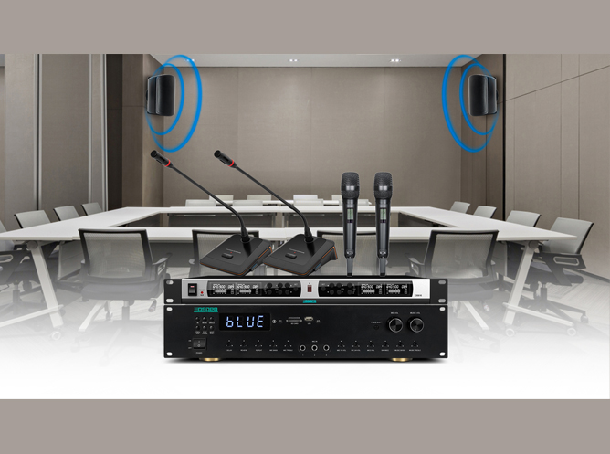 Sistema de conferencias de audio económico para la sala de conferencias de la estación