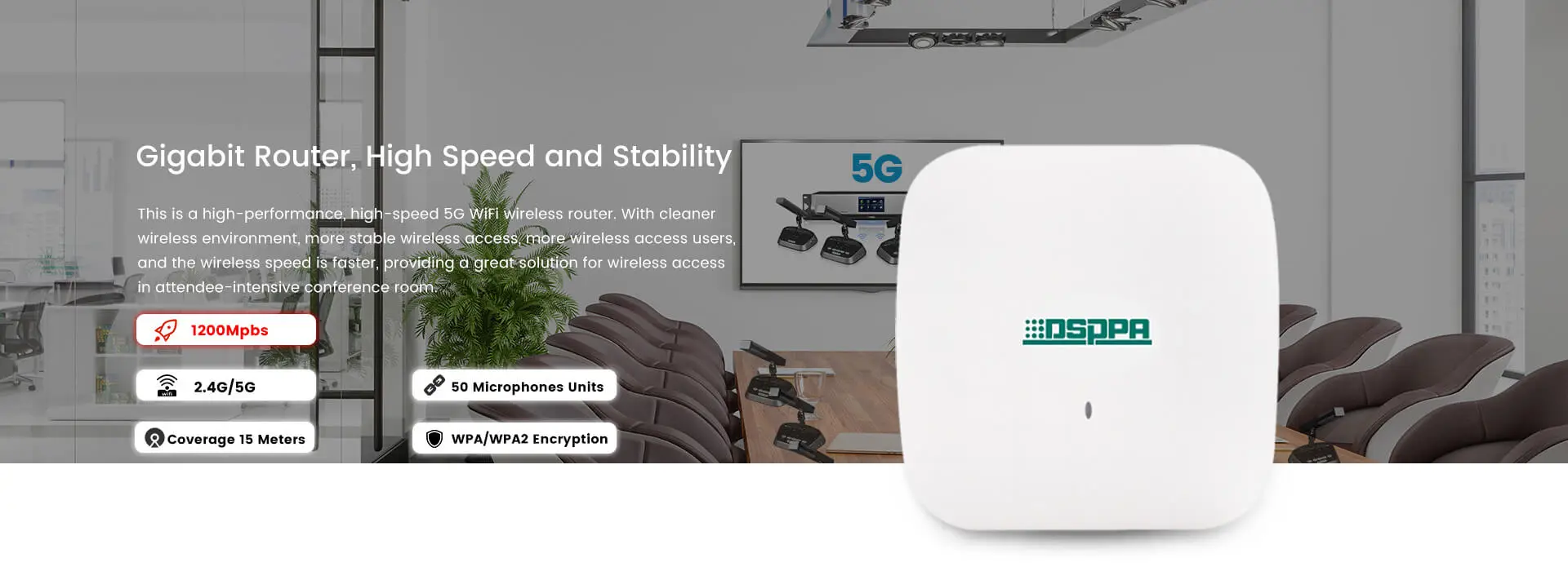 Router inalámbrico WiFi 5G