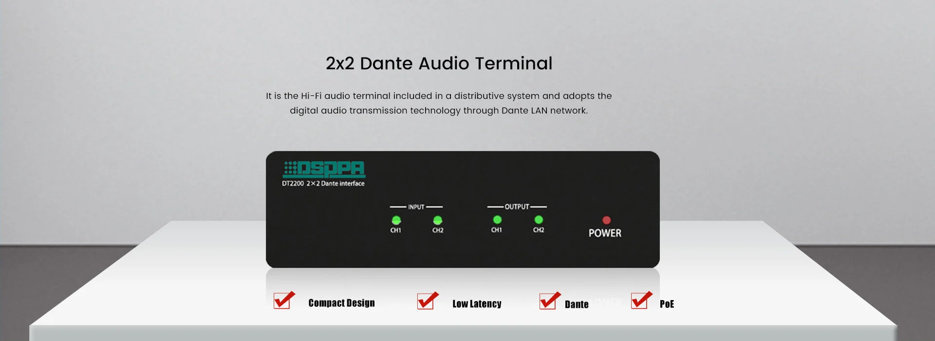 Dante Interfaz de audio