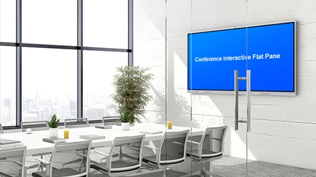 Panel plano interactivo para pequeña sala de conferencias