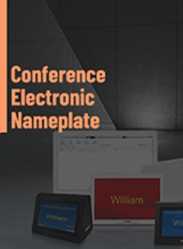 Folleto Placa de identificación electrónica de la Conferencia
