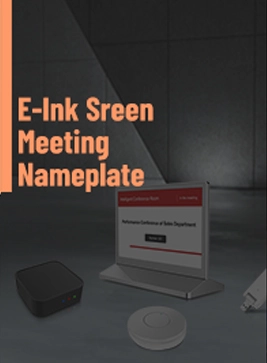 Folleto de pantalla de tinta electrónica placa de identificación de reunión