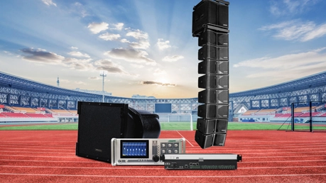 Solución de sistema de sonido profesional para estadios grandes al aire libre