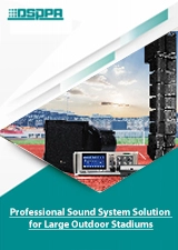 Solución de sistema de sonido profesional para estadios grandes al aire libre