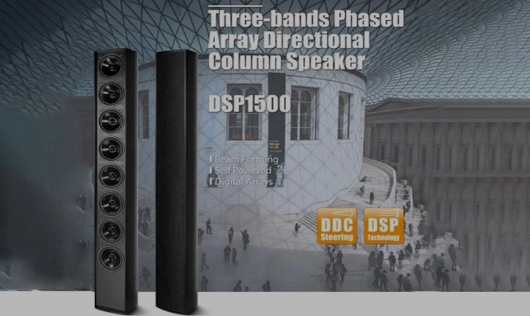 Solución de altavoces de columna direccional de matriz de serie DSP1500 para sala de conferencias
