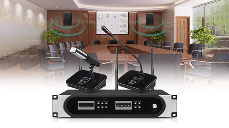 Solución de sistema de conferencia inalámbrica UHF para la sala de conferencias DW9866