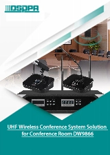 Solución de sistema de conferencia inalámbrica UHF para la sala de conferencias DW9866