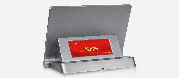 Terminal sin papel de escritorio con placa de identificación