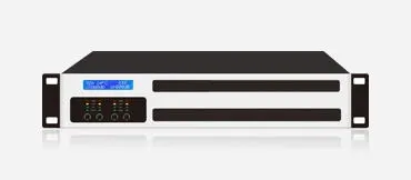 4x600W 4-Channel Dante Amplificador Digital con una pantalla de visualización