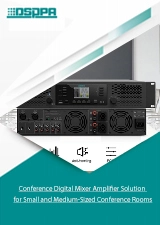 Solución de amplificador mezclador digital de conferencia para salas de conferencias pequeñas y medianas